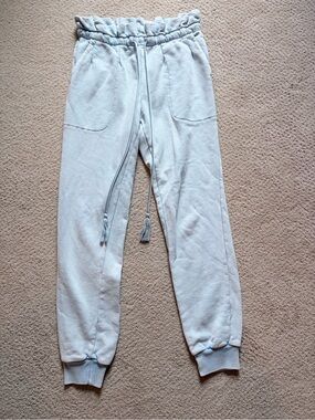 Something Navy Paper Bag Joggers Small Light Blue